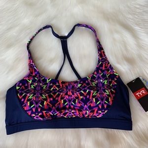 NWT TYR Girls Swim Top Size L 10/12